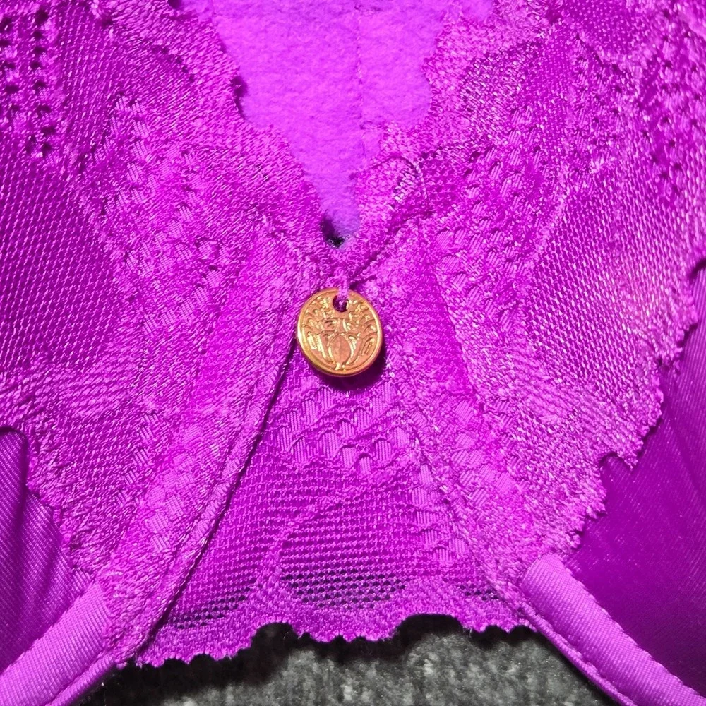 Natori 736044 Hidden Glamour Contour Underwire Bra Sz 32DD Sugar Plum NWT